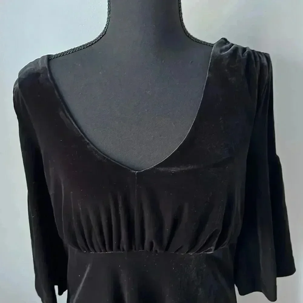 NWT Black Suede Dress  - Picture 4 of 10